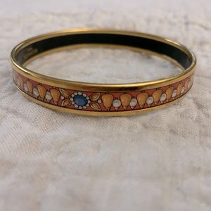 Hermes Printed Enamel Bangle GM